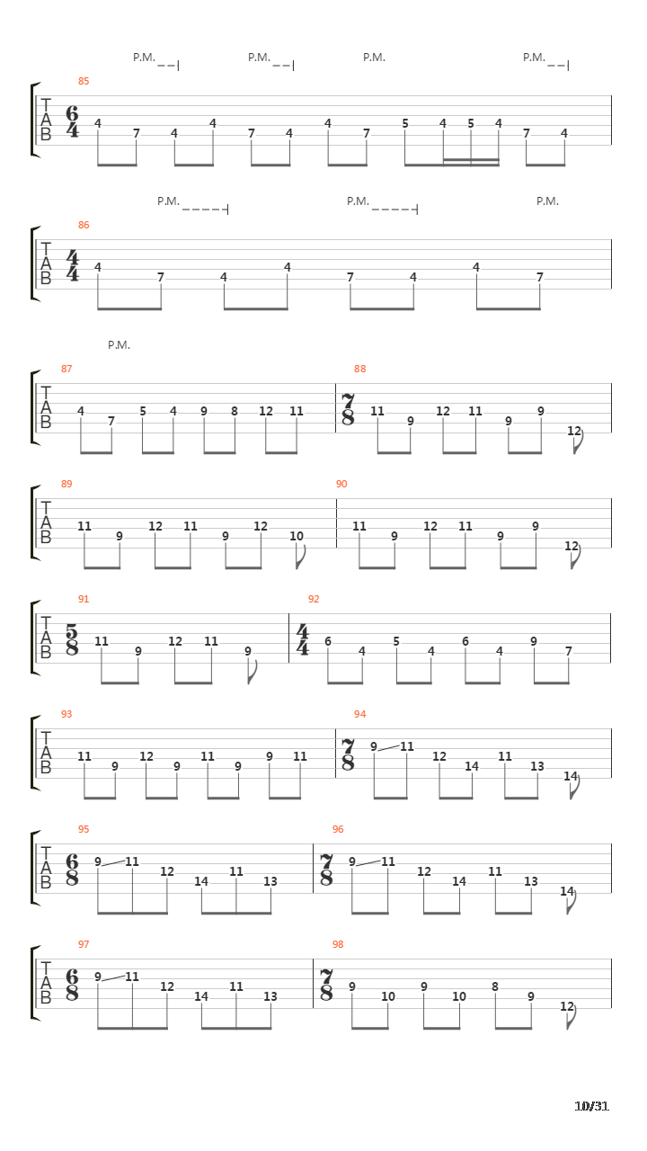 The Walls Of Babylon吉他谱