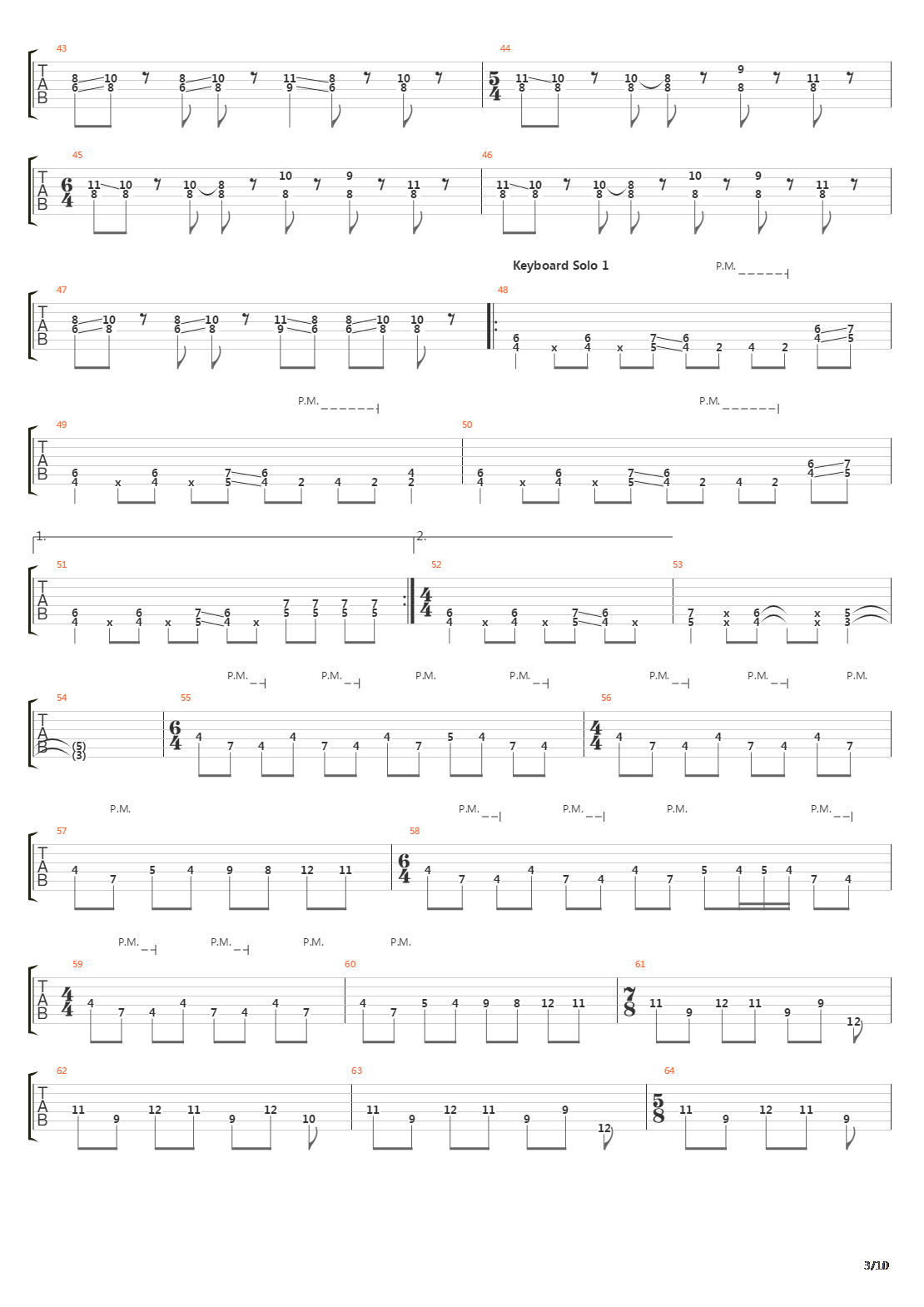 The Walls Of Babylon吉他谱