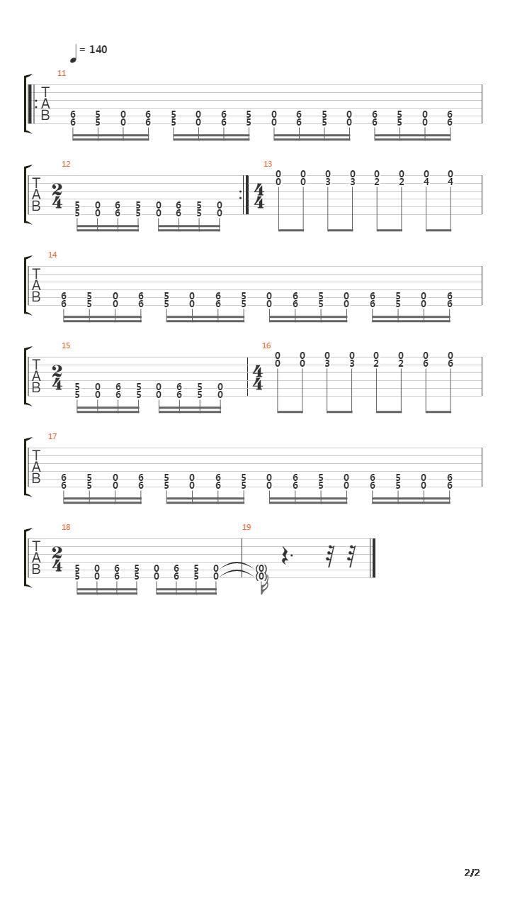 36吉他谱