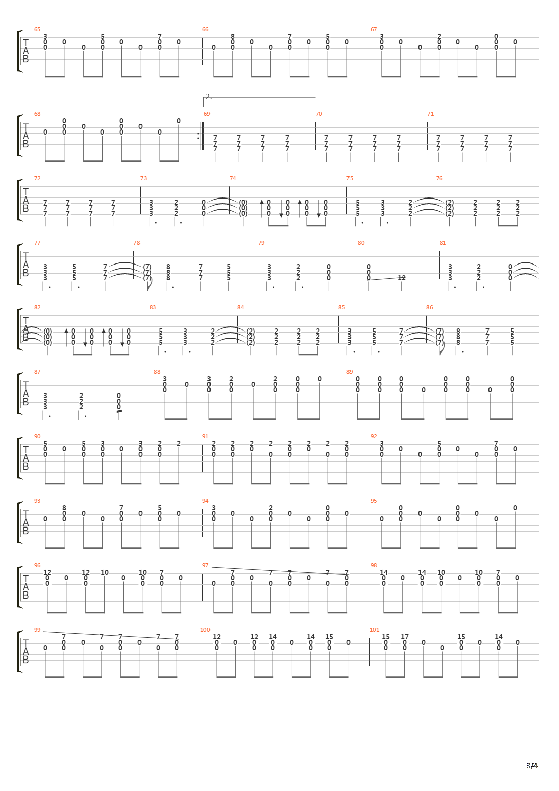 Aerails Acc吉他谱