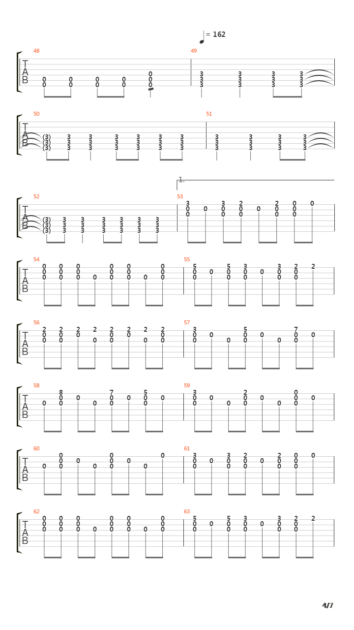 Aerails Acc吉他谱