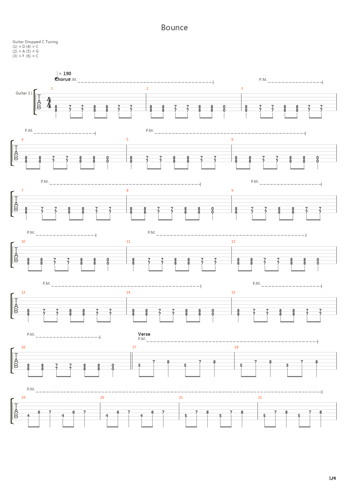 Bounce吉他谱