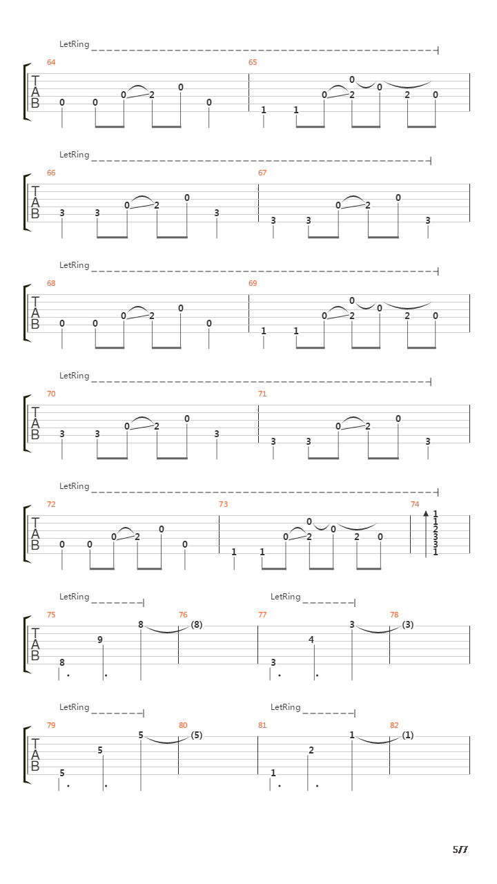 Dammit吉他谱