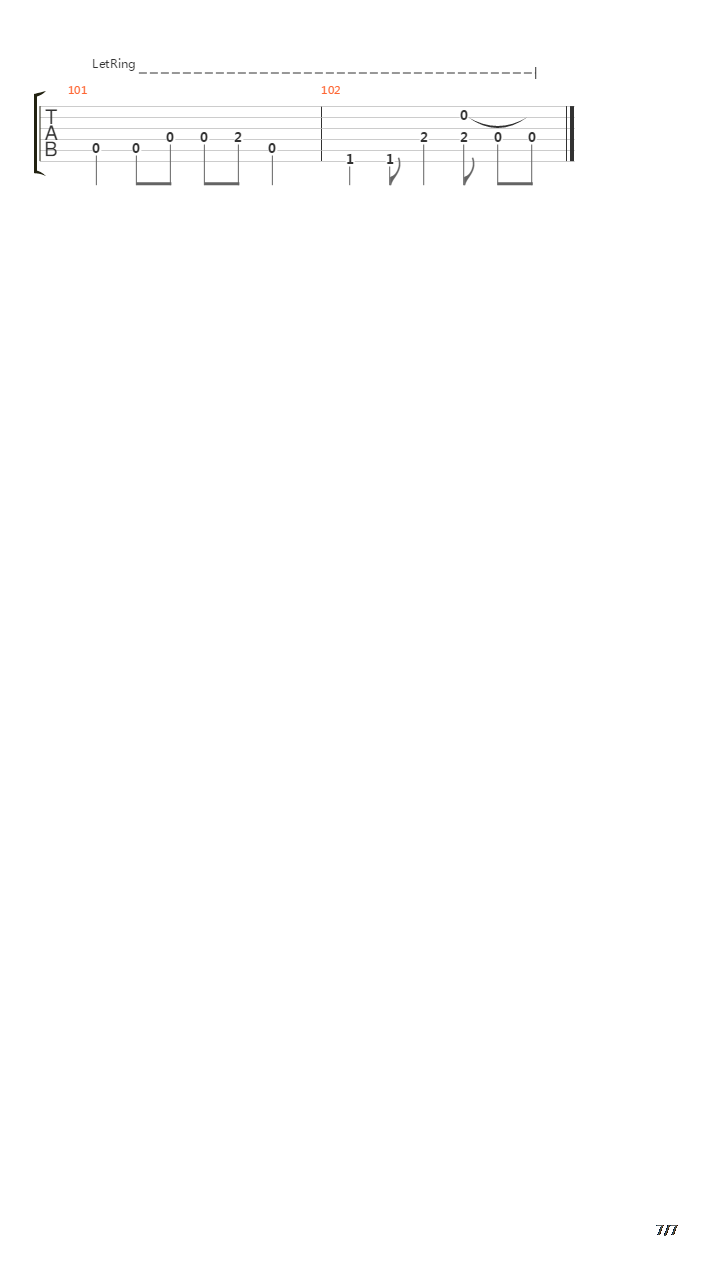 Dammit吉他谱
