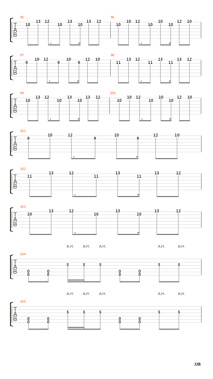 Highway Song吉他谱