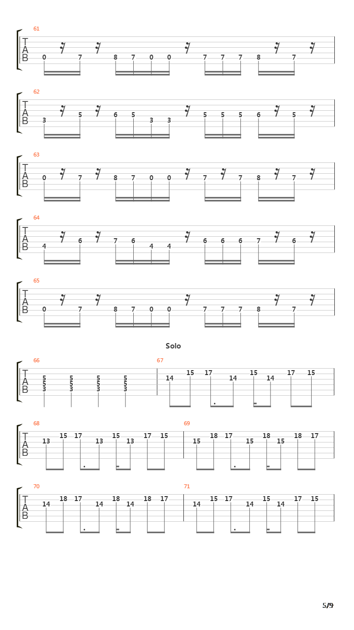 Highway Song吉他谱