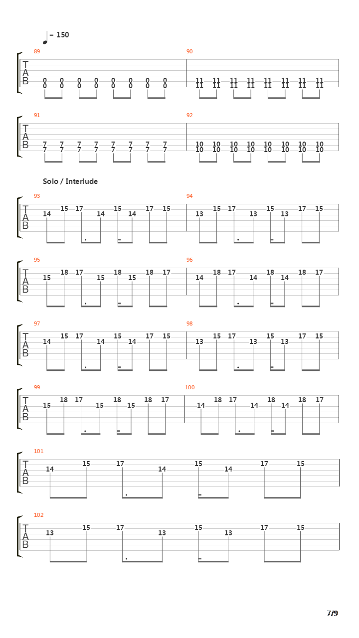 Highway Song吉他谱