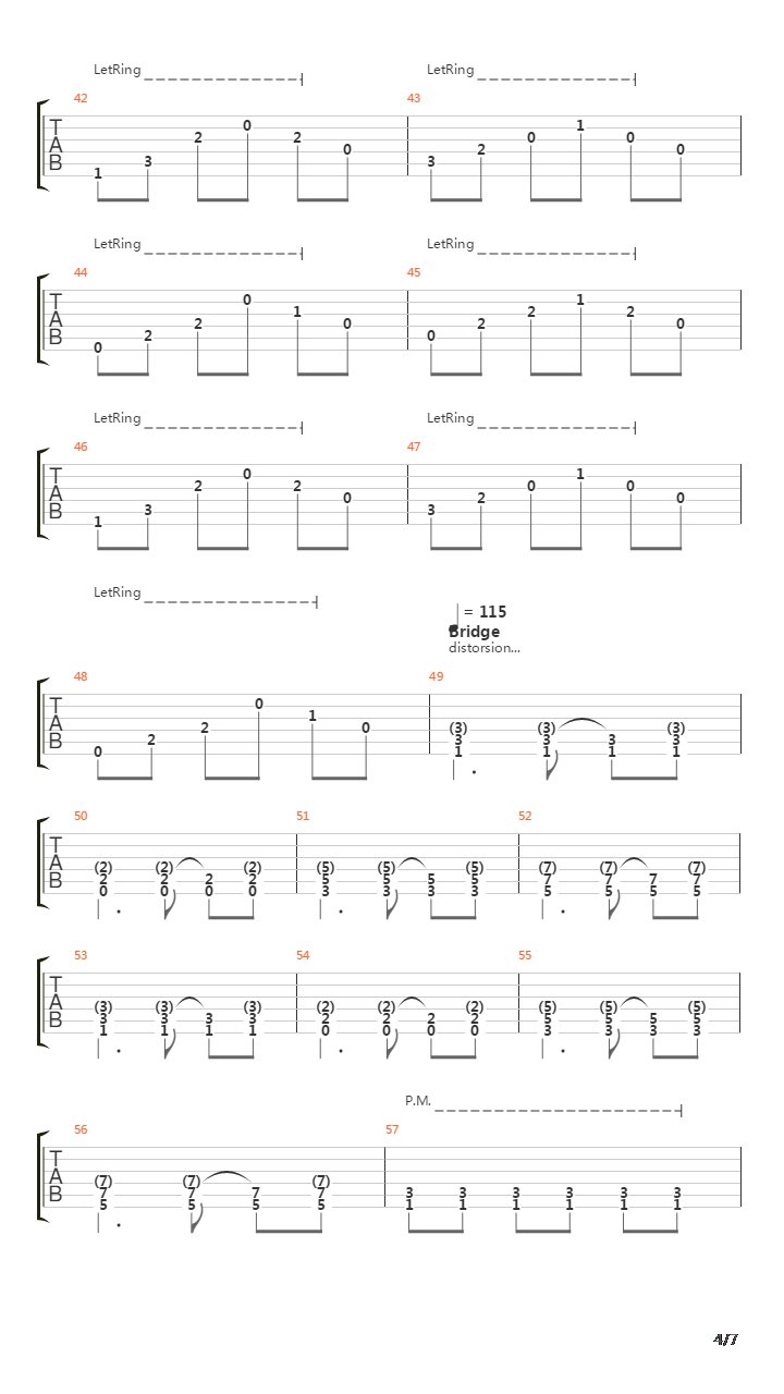 Lonely Day(10)吉他谱