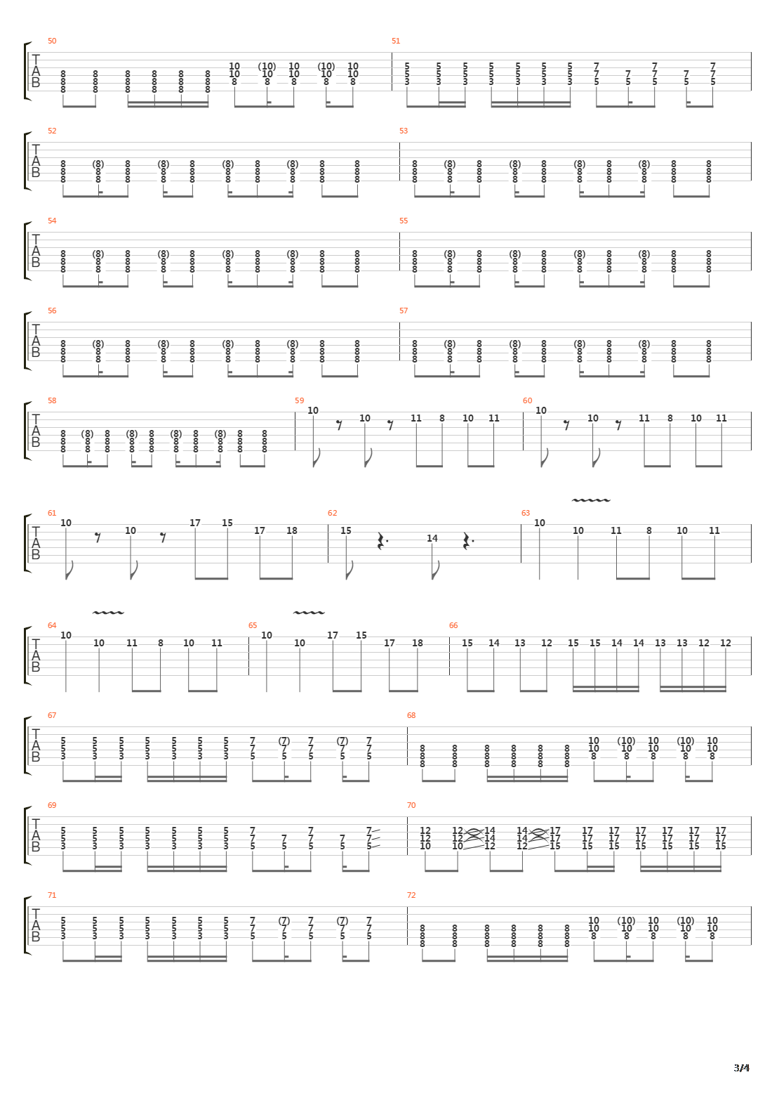 Metro吉他谱