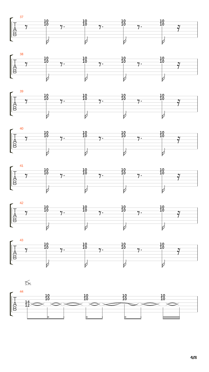 Metro吉他谱