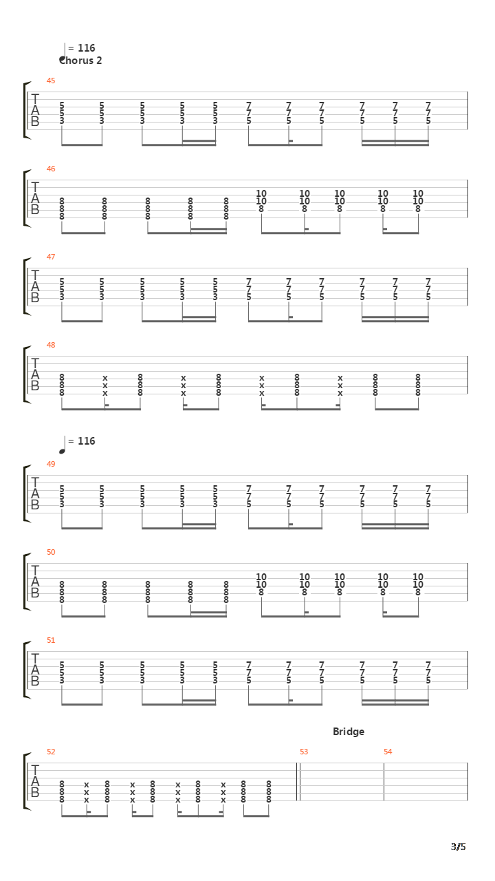 Metro吉他谱