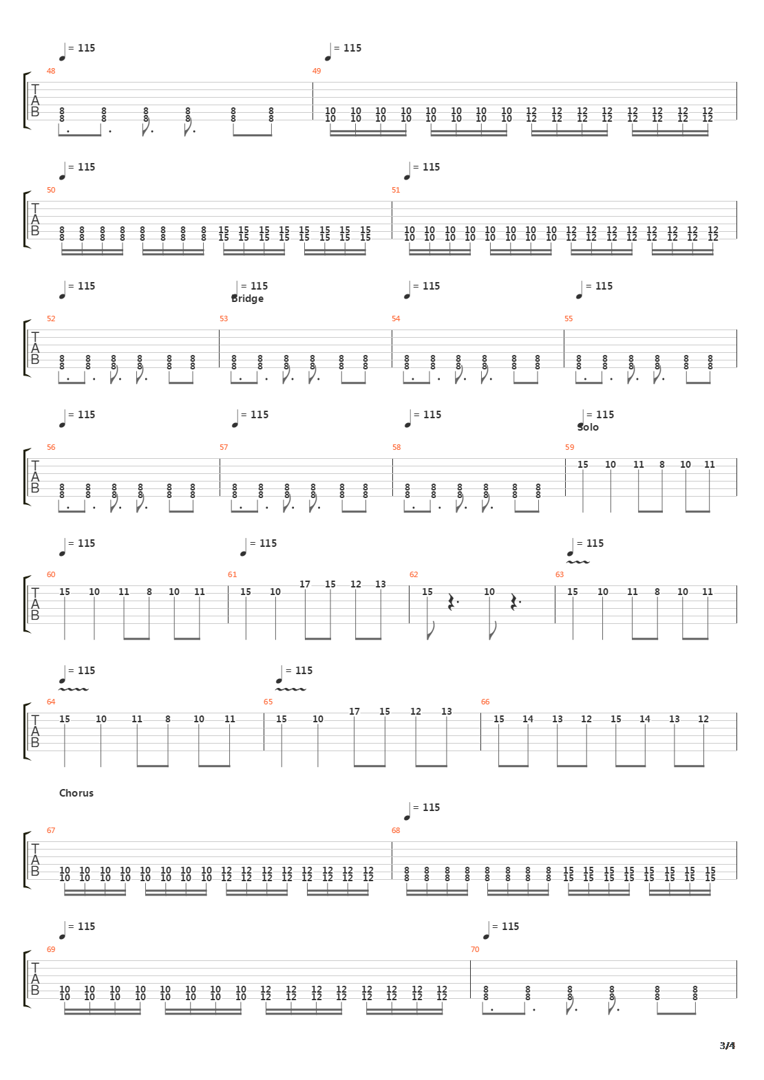 Metro吉他谱