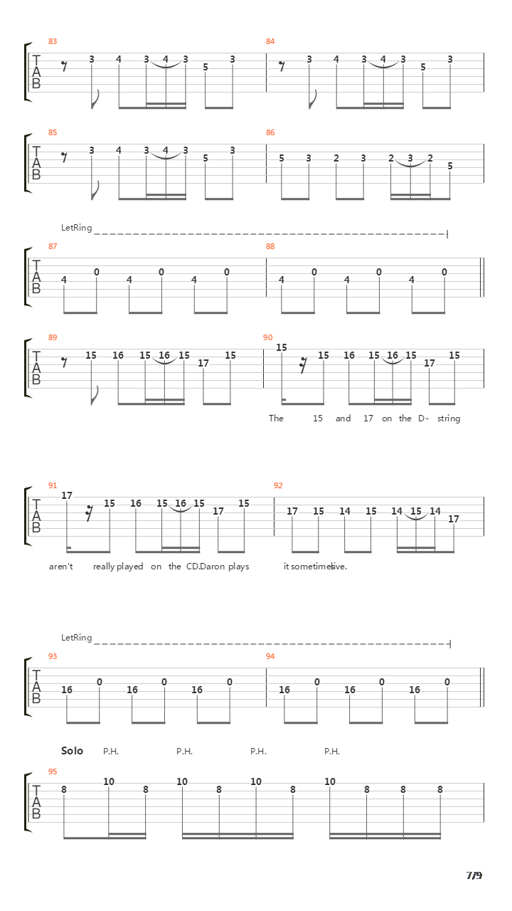 Peephole吉他谱