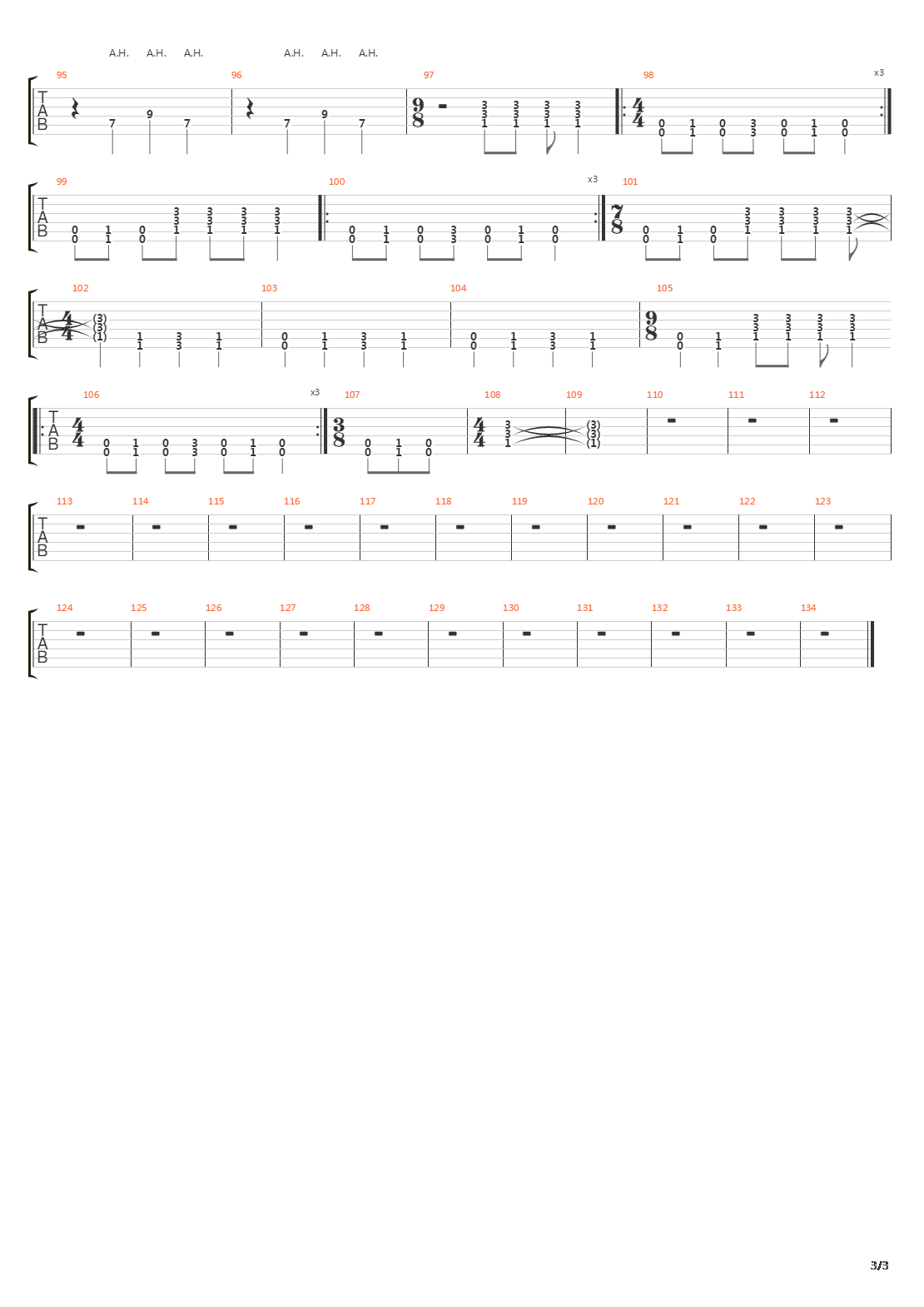 Prison Song吉他谱