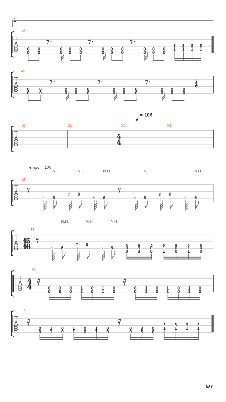 Prison Song吉他谱