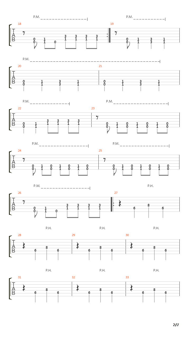 Prison Song吉他谱