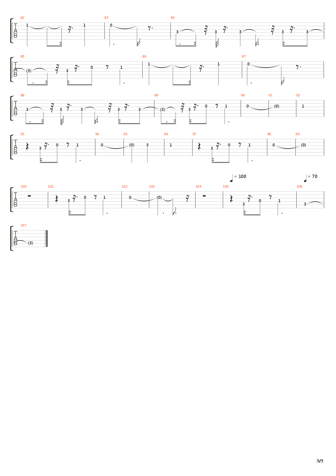 Roulette吉他谱