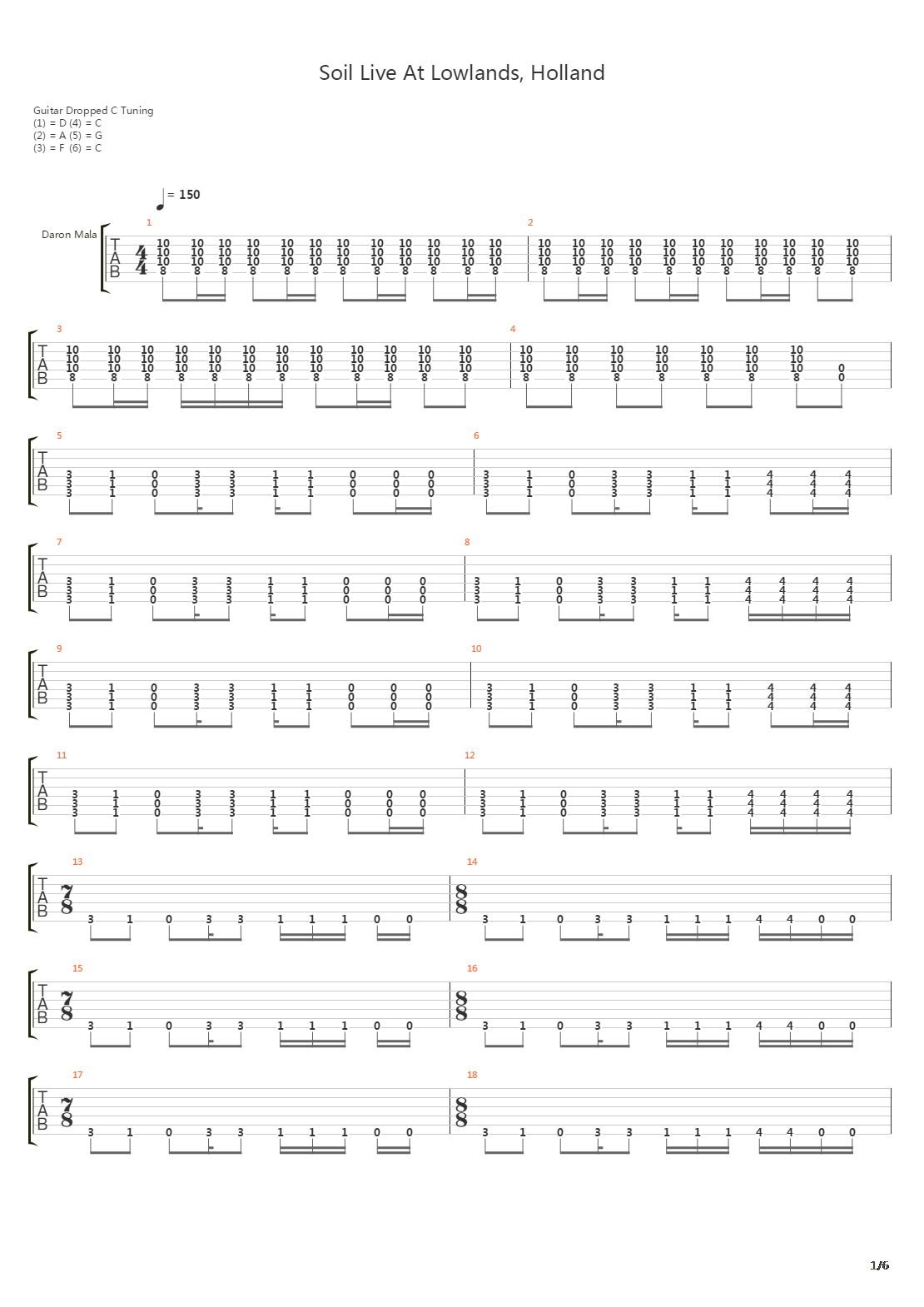 Soil吉他谱