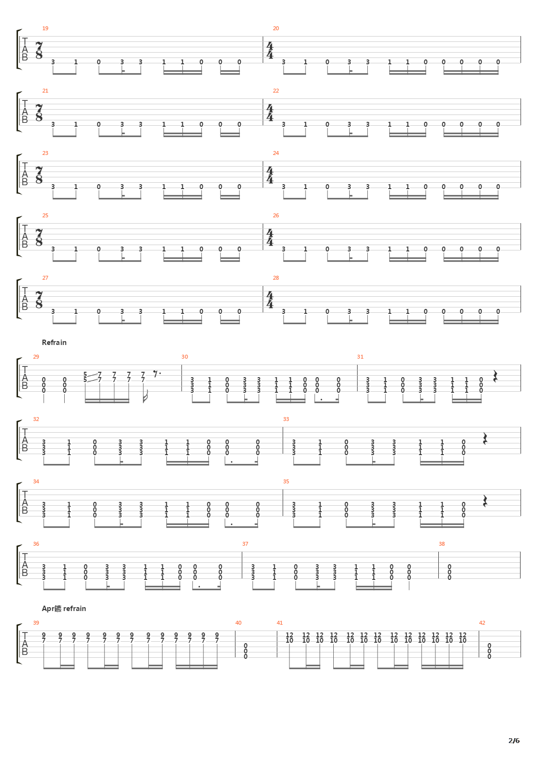 Soil吉他谱