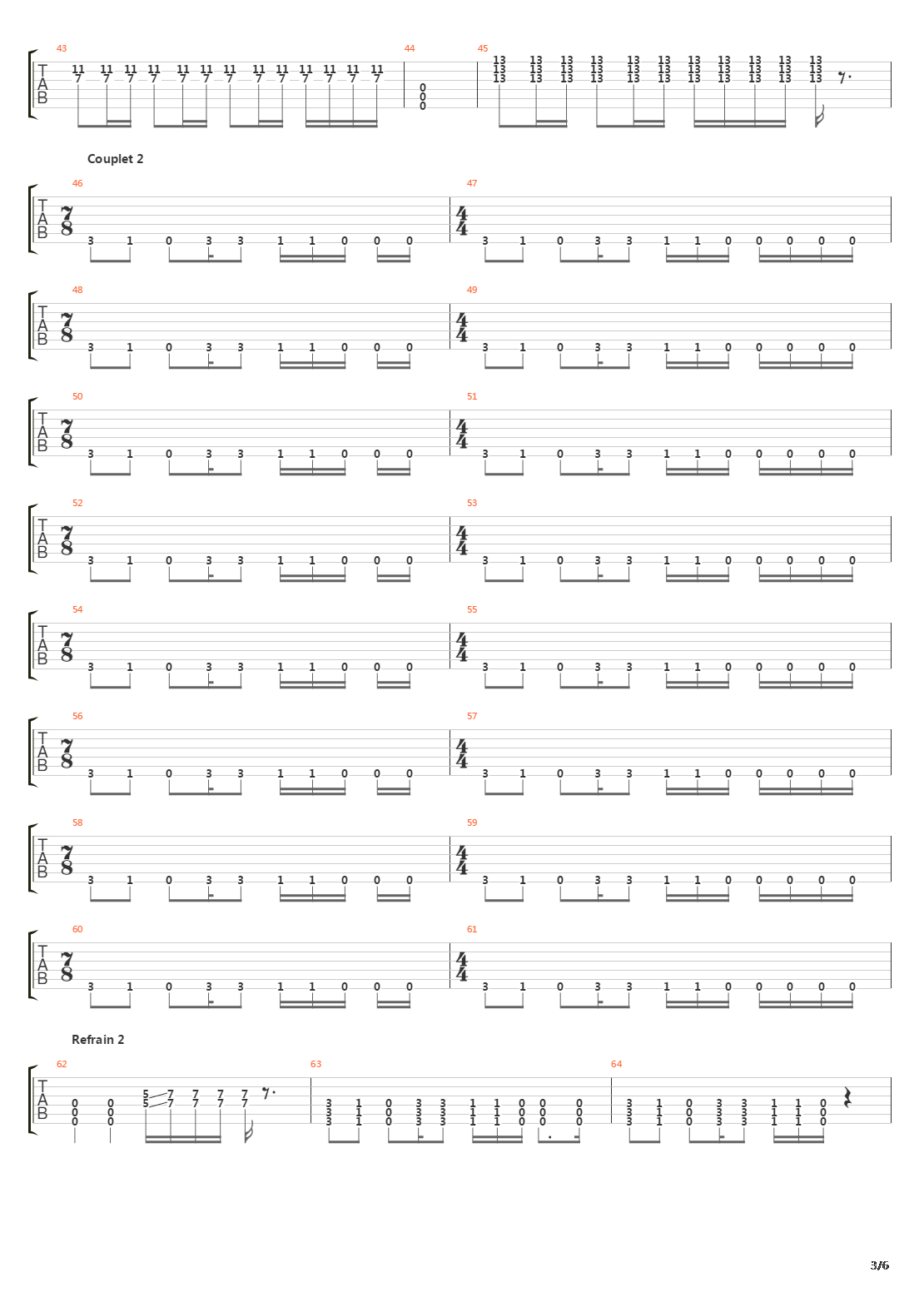 Soil吉他谱