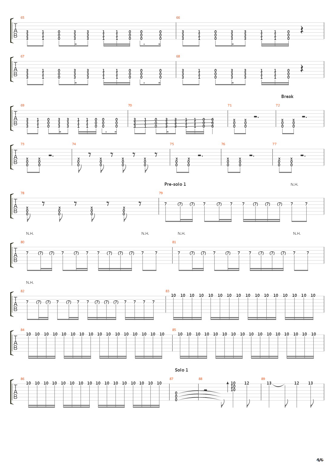 Soil吉他谱