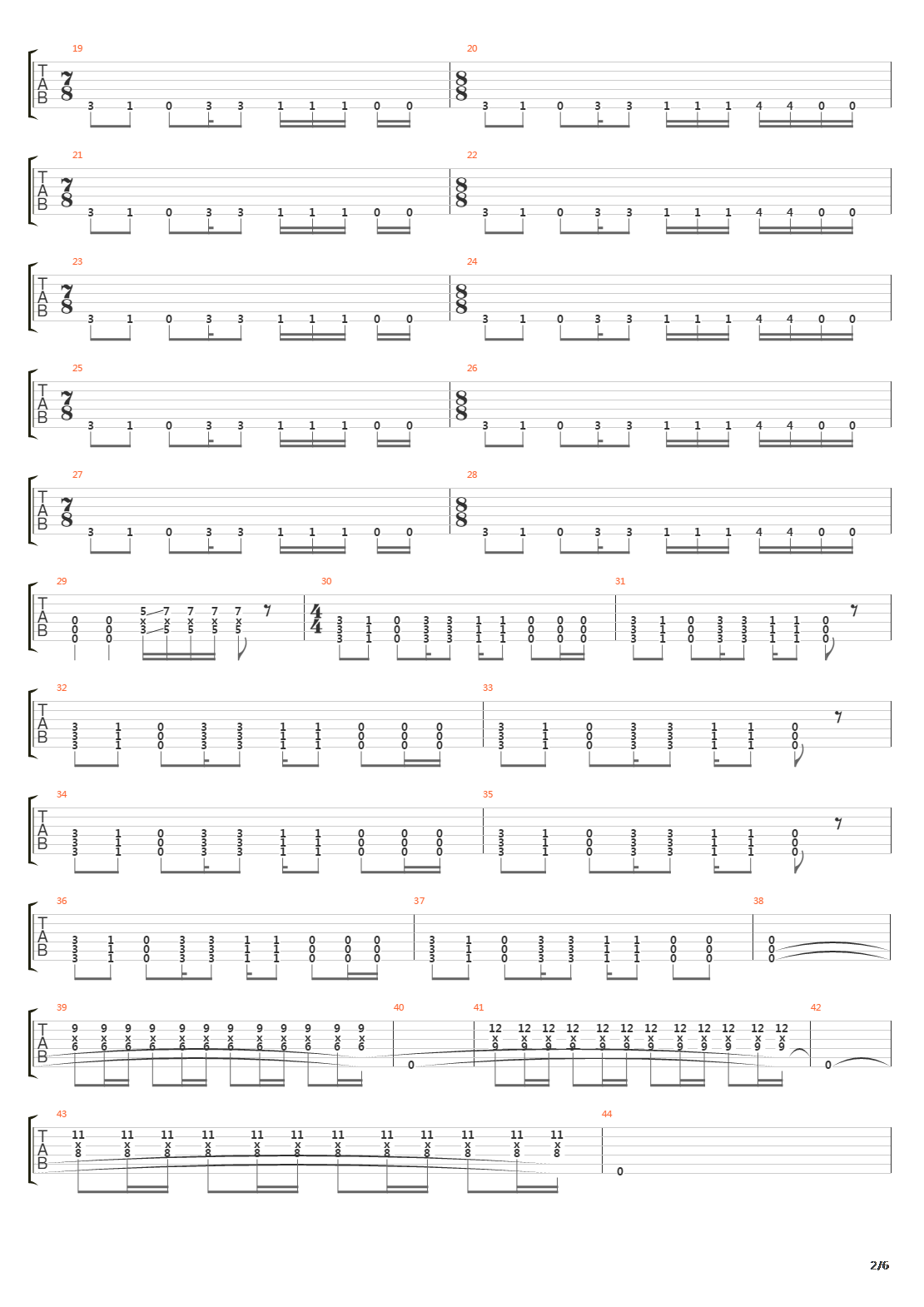 Soil吉他谱