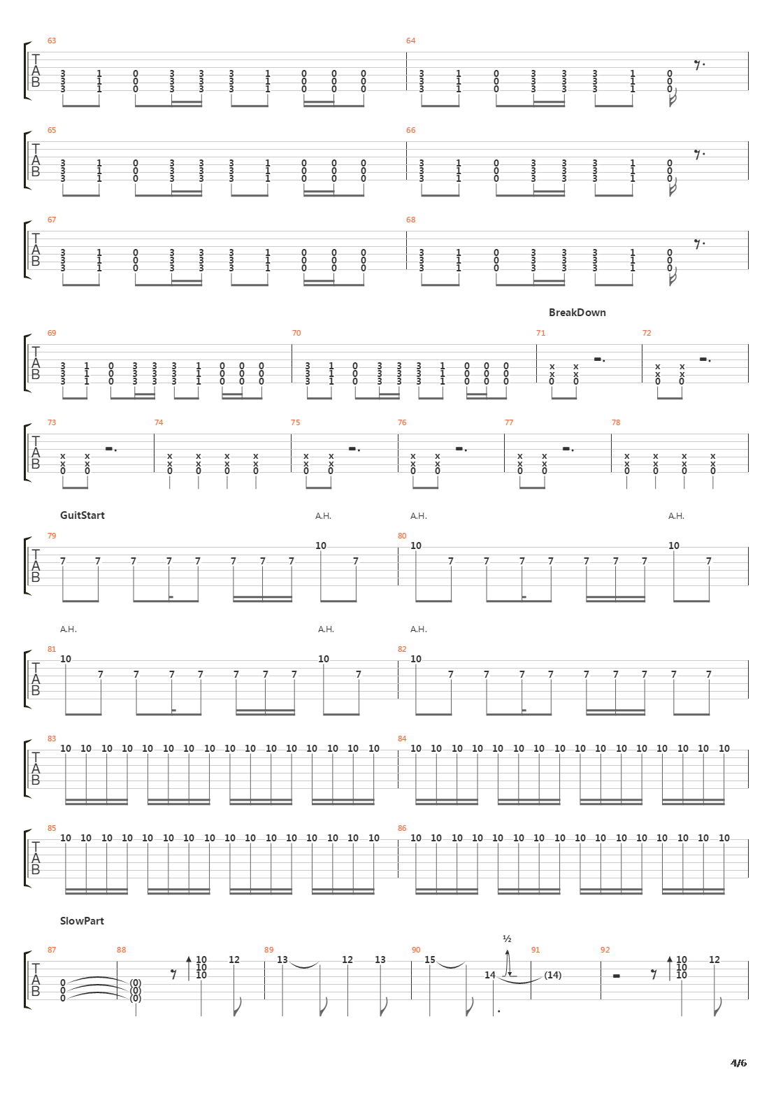 Soil吉他谱