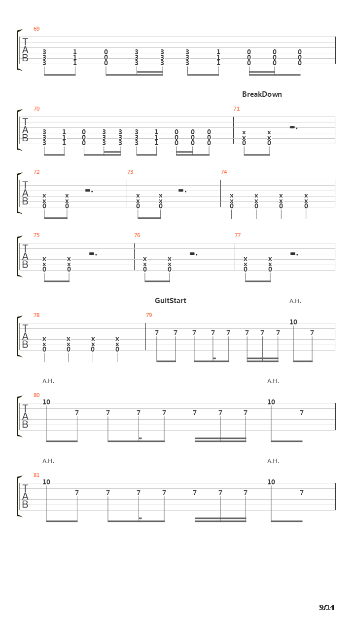 Soil吉他谱