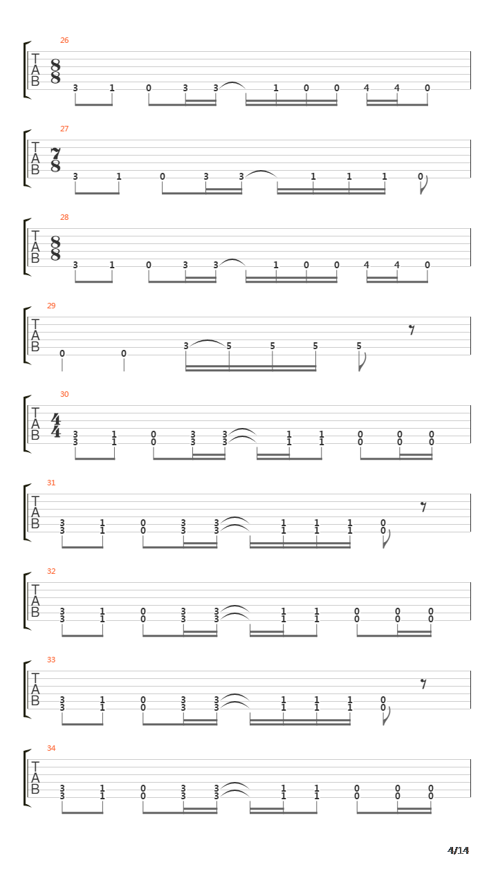 Soil吉他谱