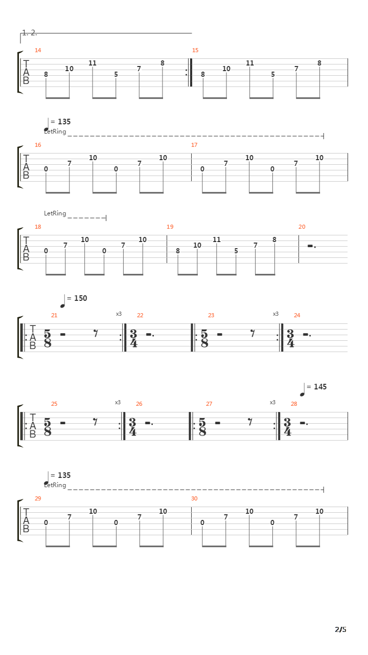 Streamline吉他谱