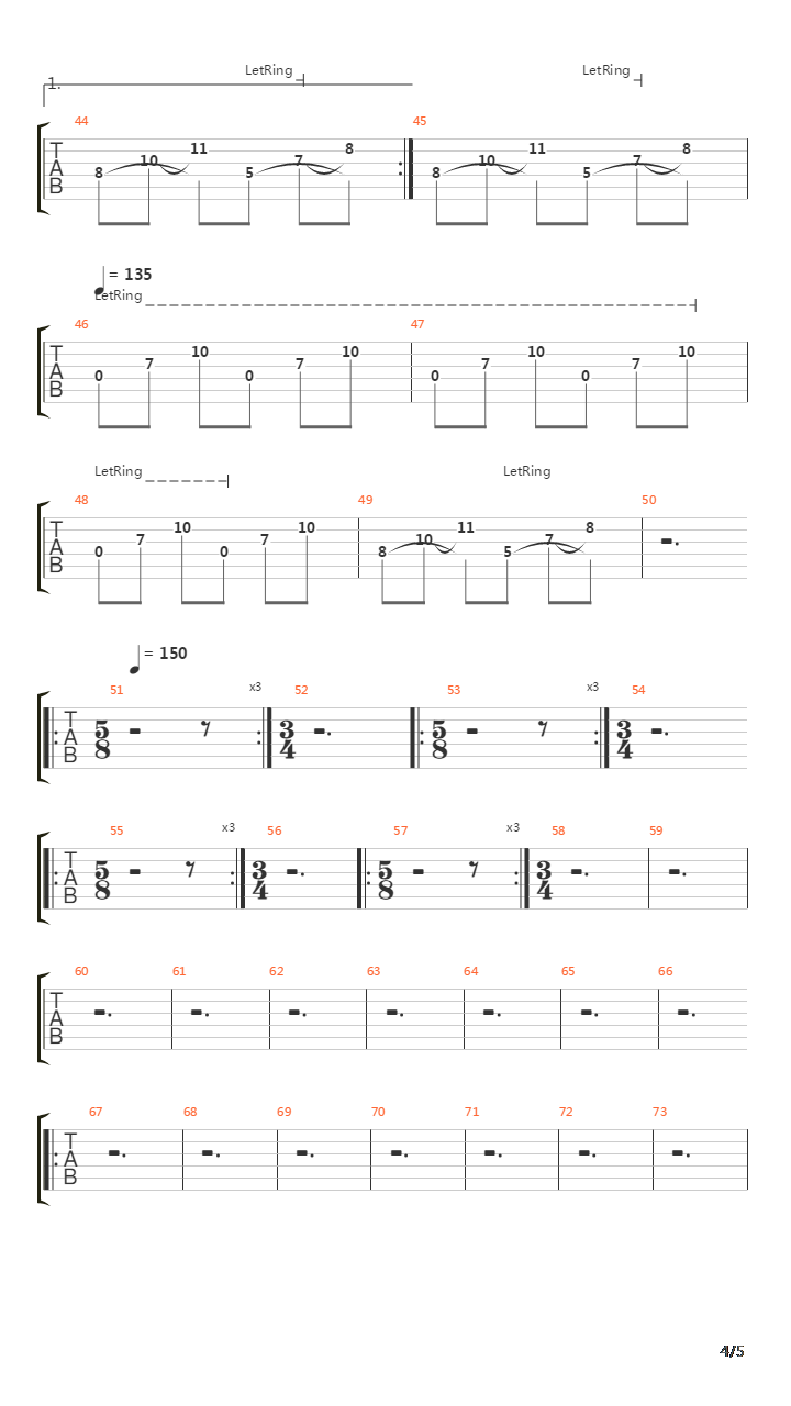 Streamline吉他谱