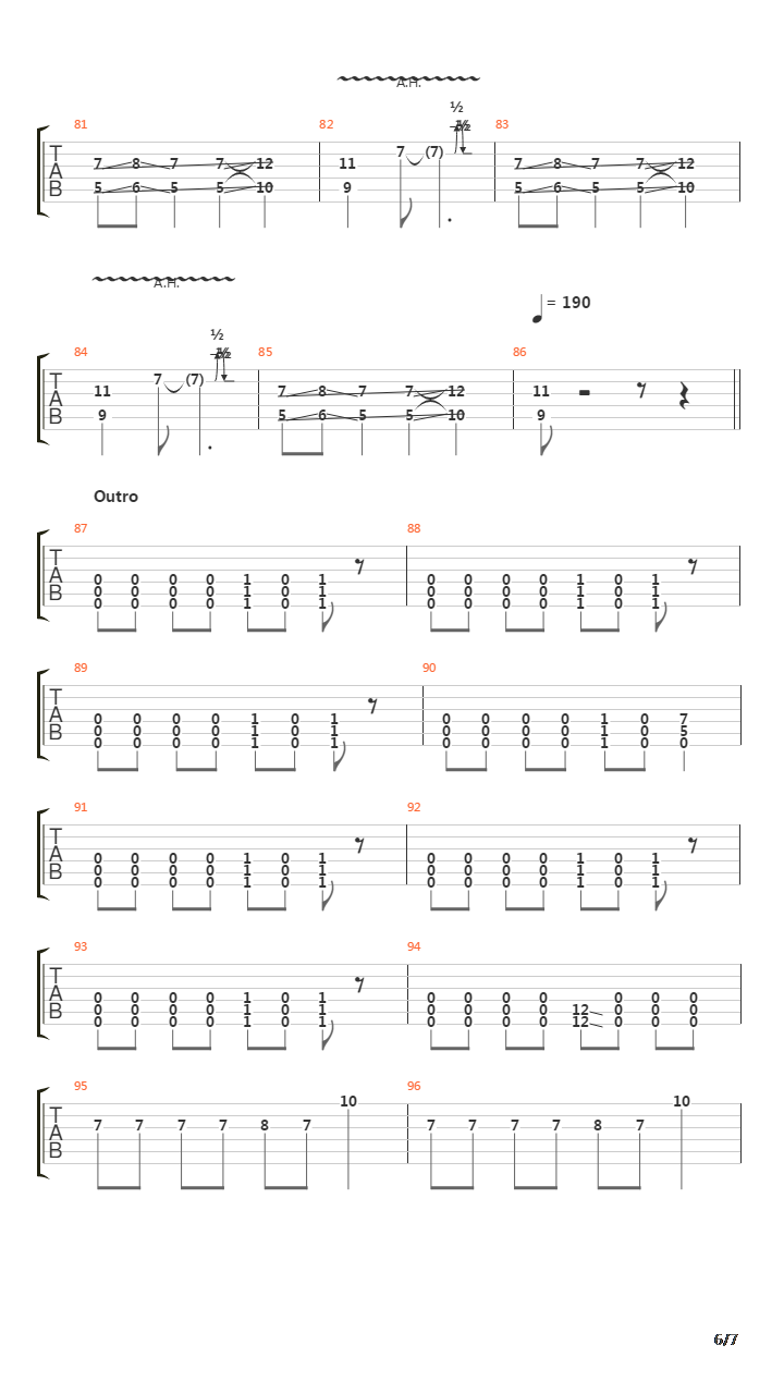 Suite Pee吉他谱