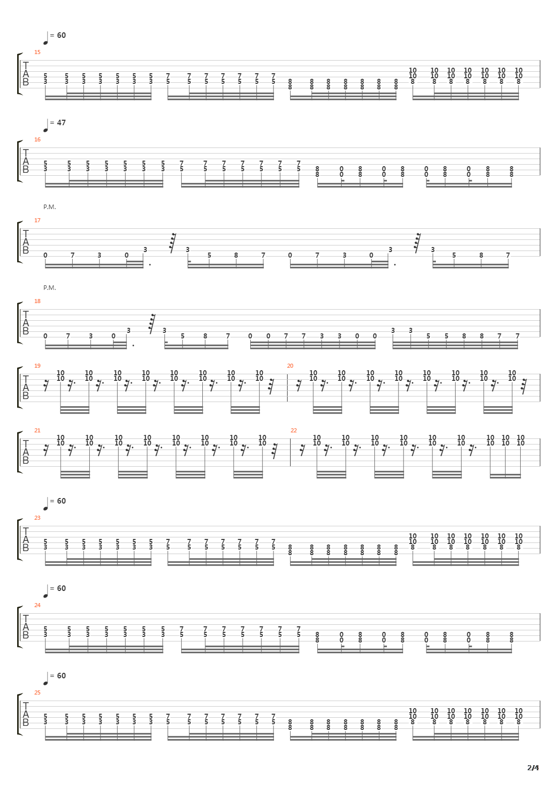 The Metro吉他谱