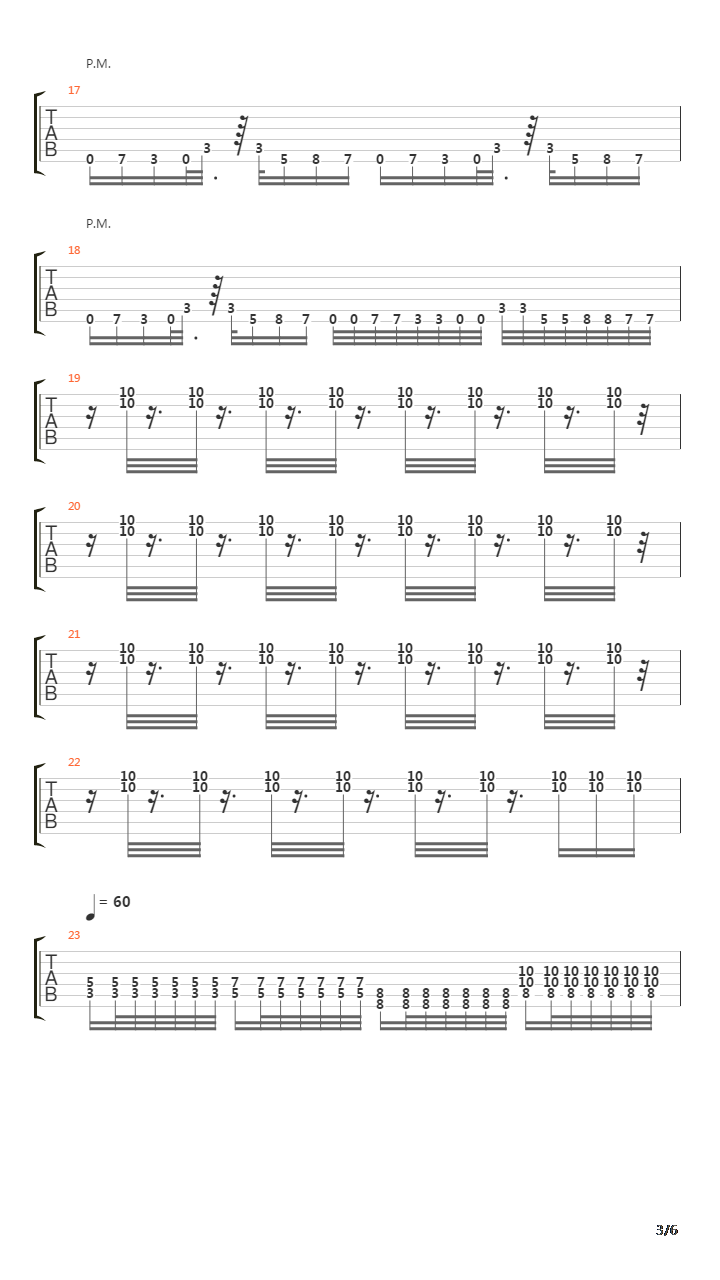 The Metro吉他谱