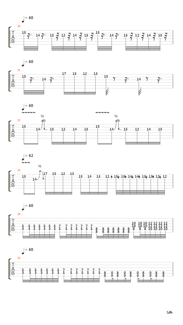 The Metro吉他谱