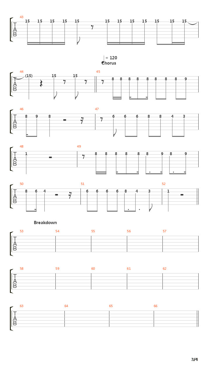 The Metro吉他谱