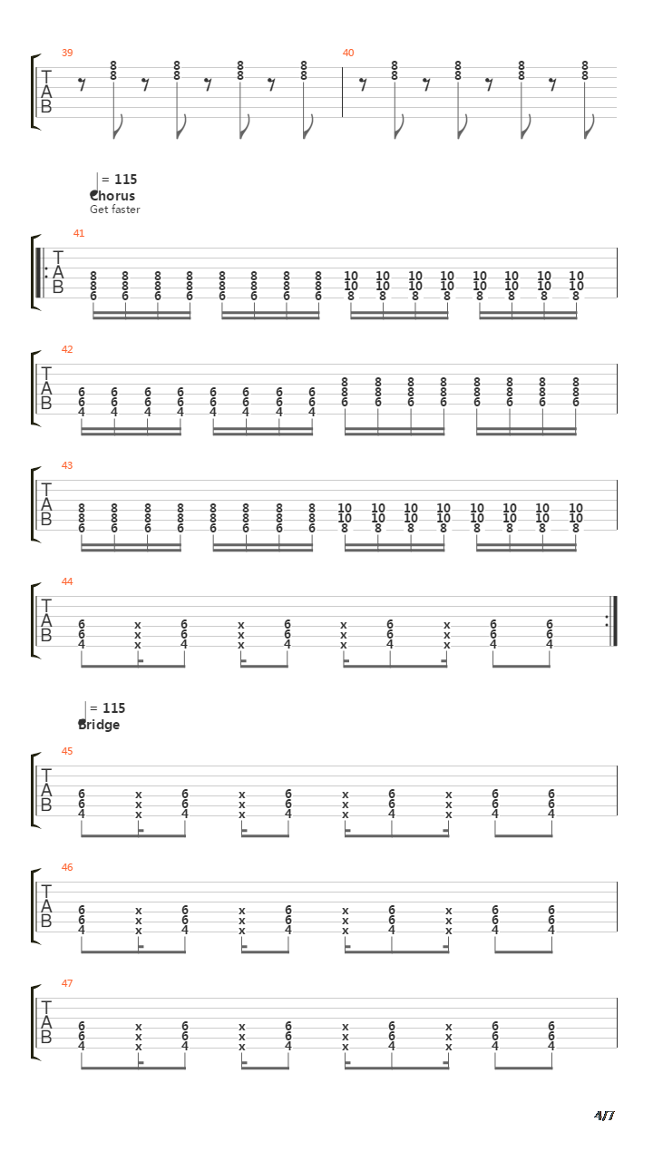 The Metro吉他谱