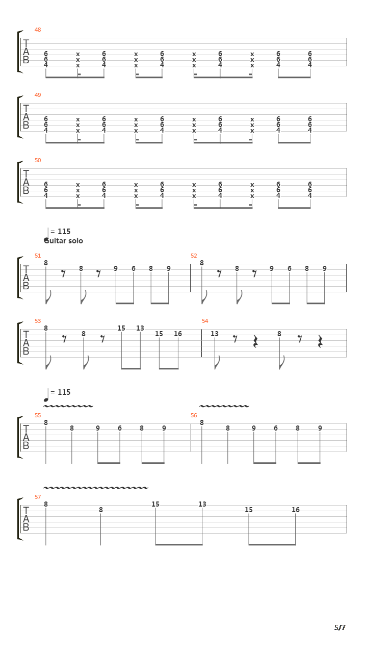 The Metro吉他谱