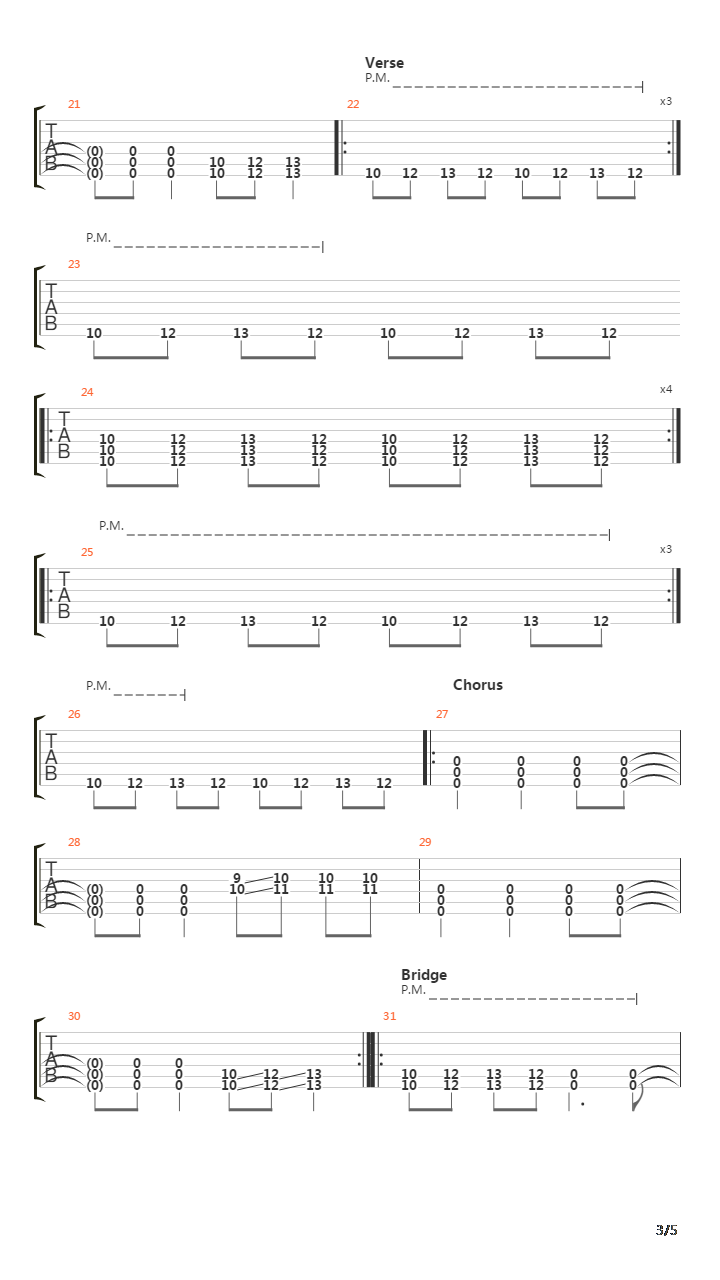 X吉他谱