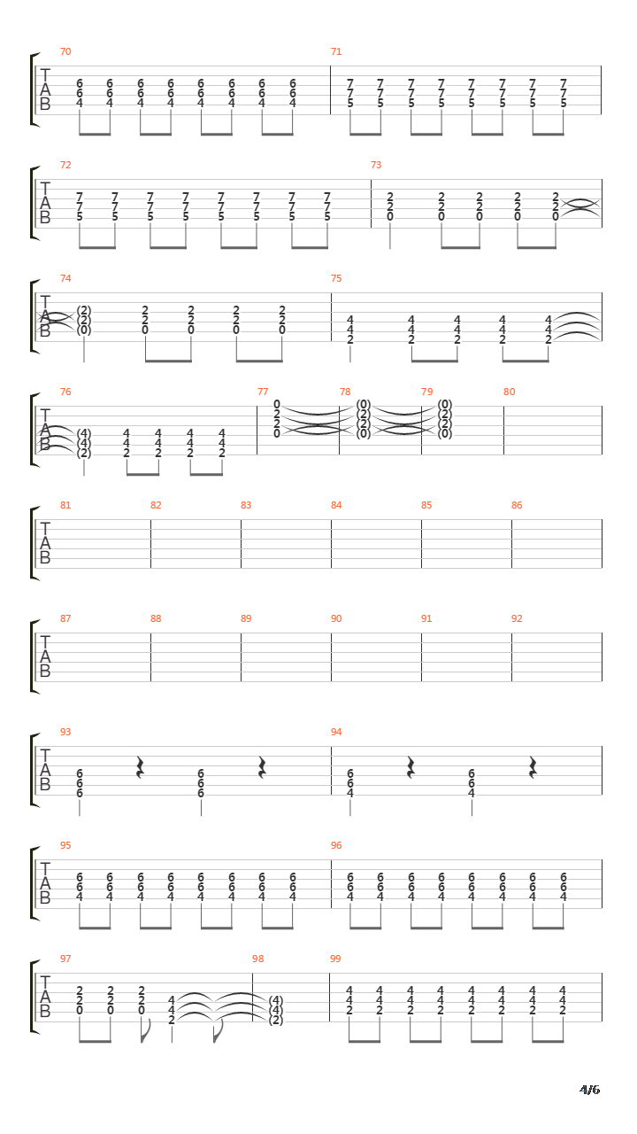 Carpathia吉他谱