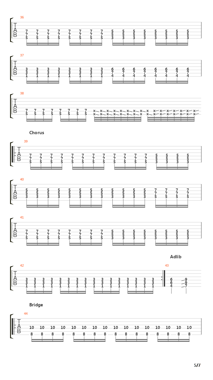 Liar吉他谱