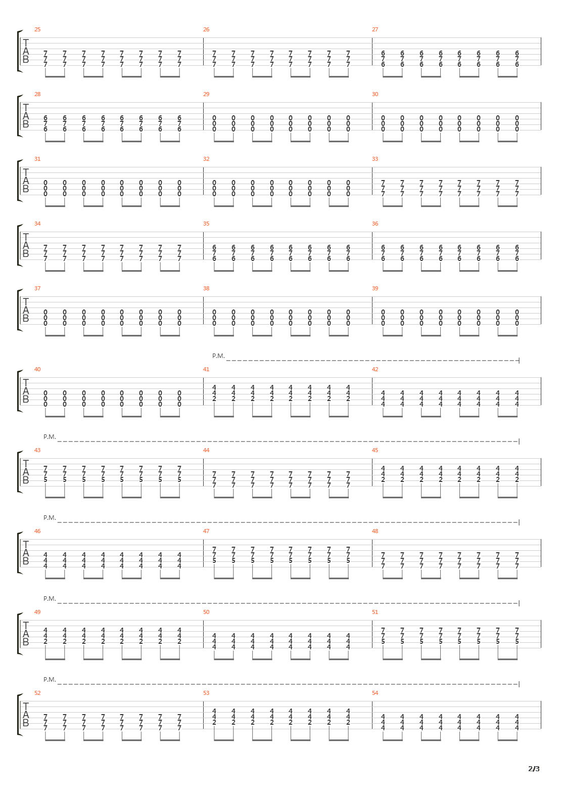 Number Five With A Bullet吉他谱