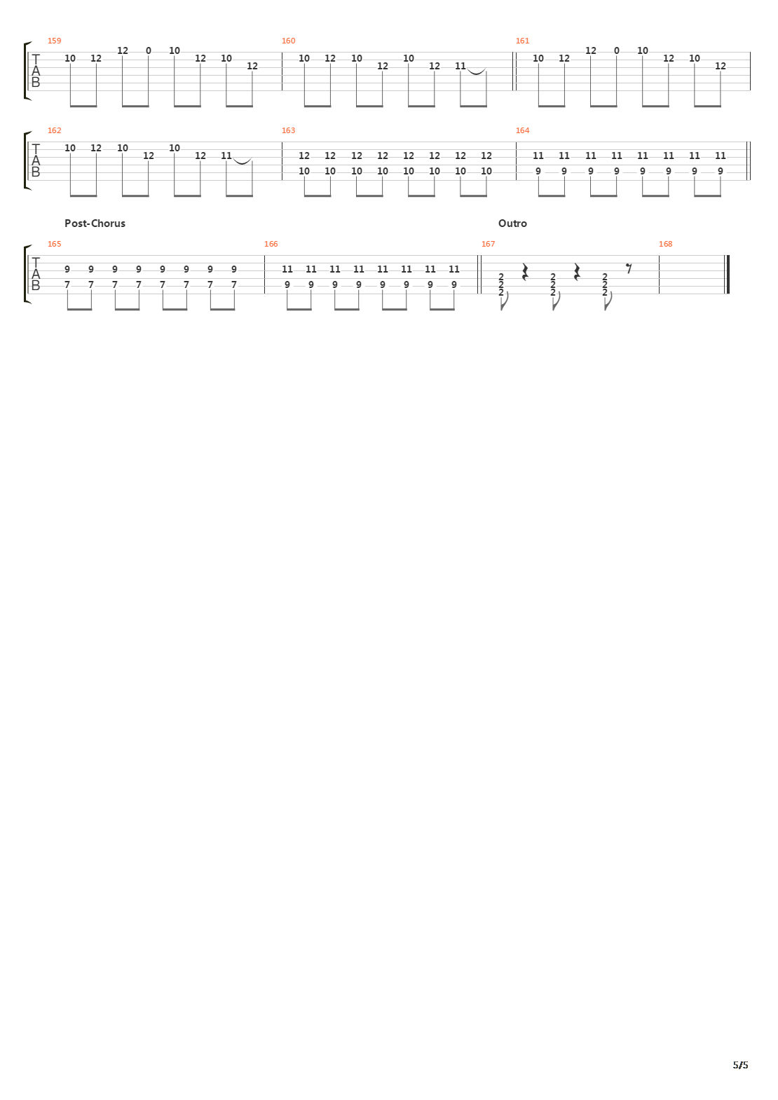 Spin吉他谱