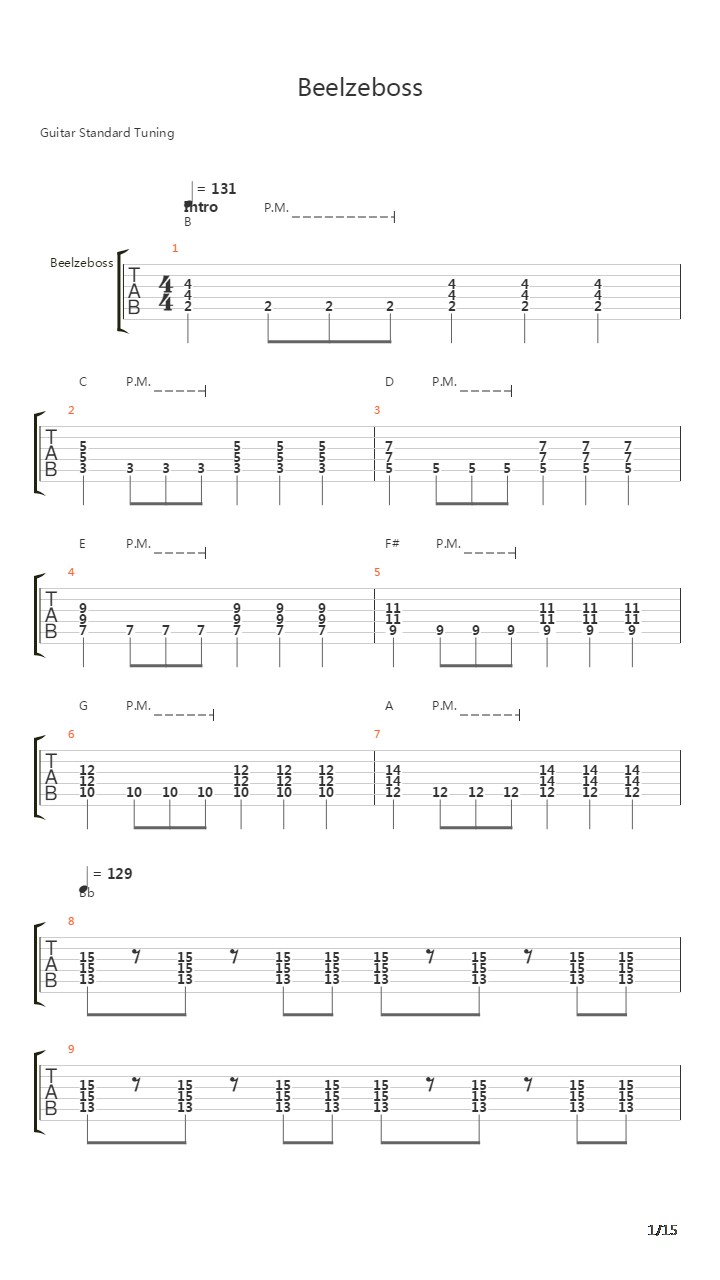 Beelzeboss吉他谱