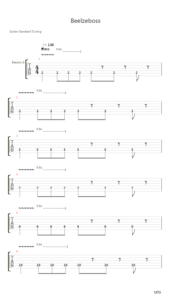 Beelzeboss吉他谱