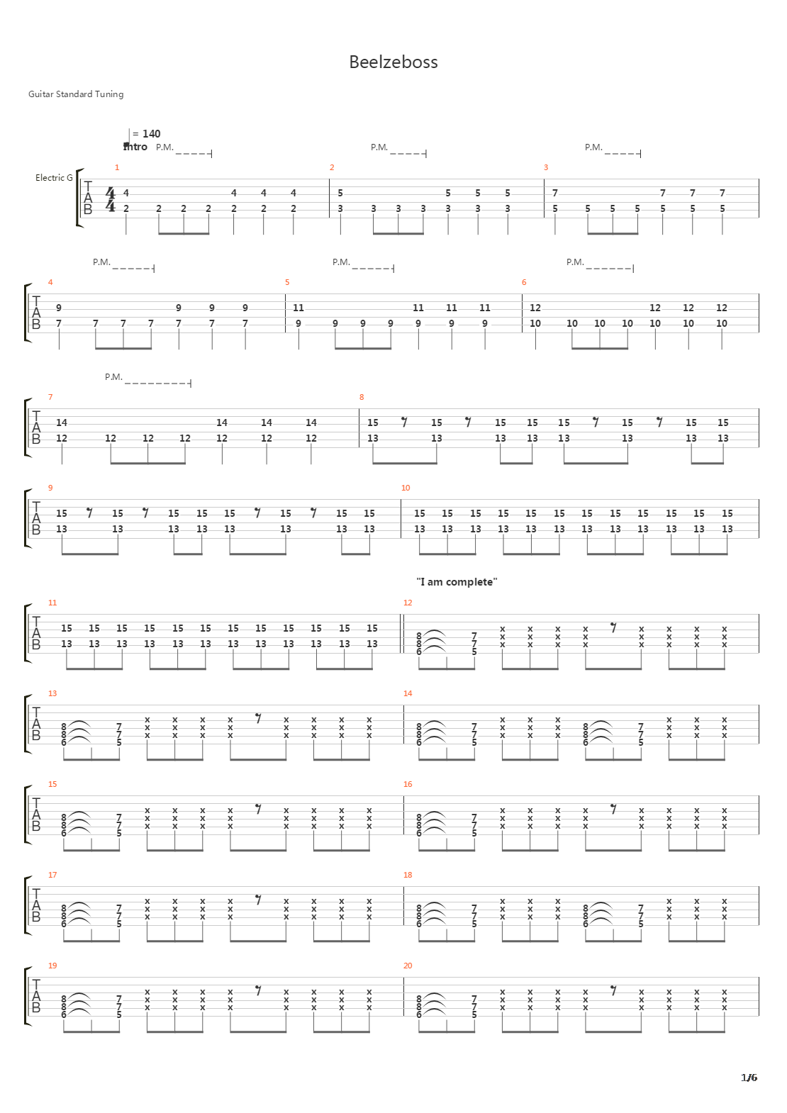 Beelzeboss吉他谱