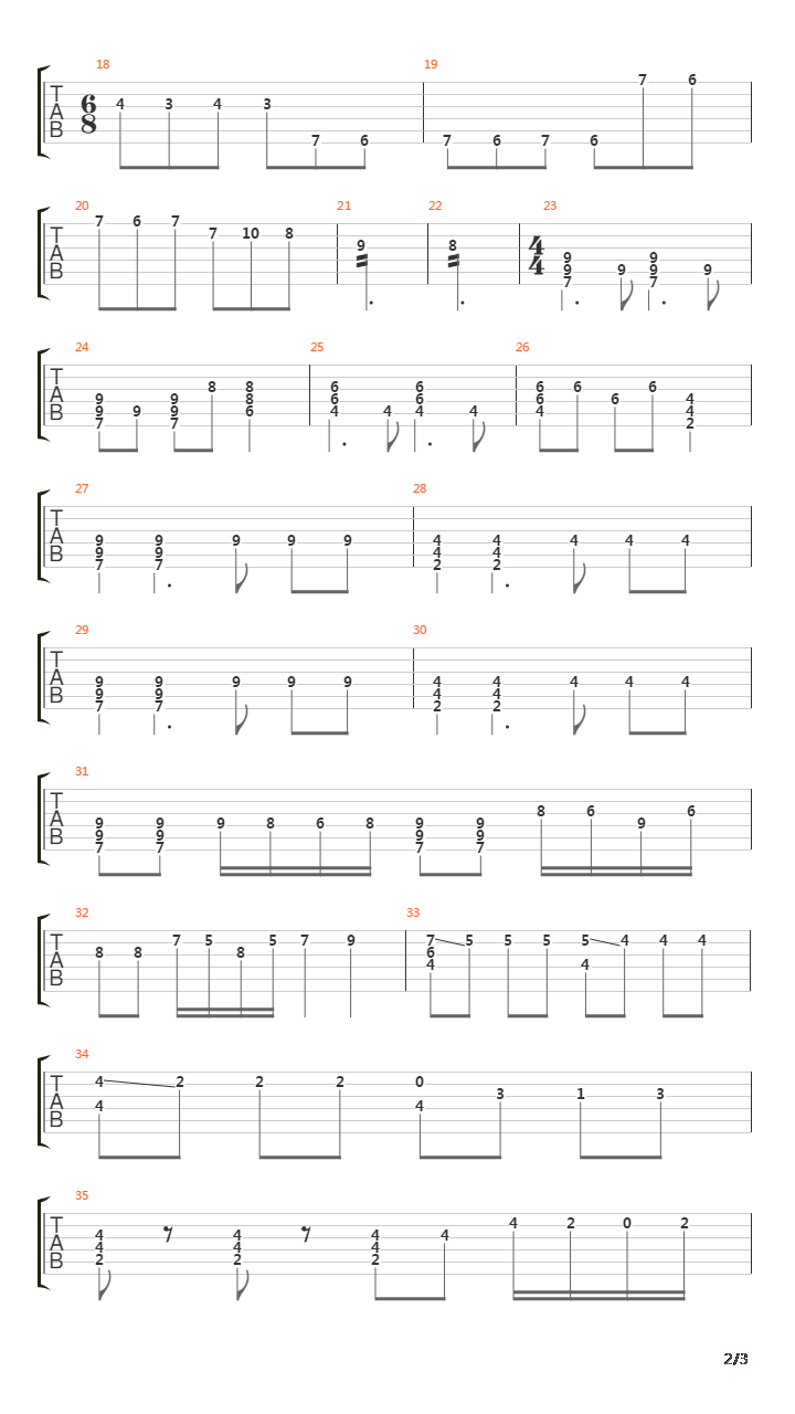 Classico吉他谱