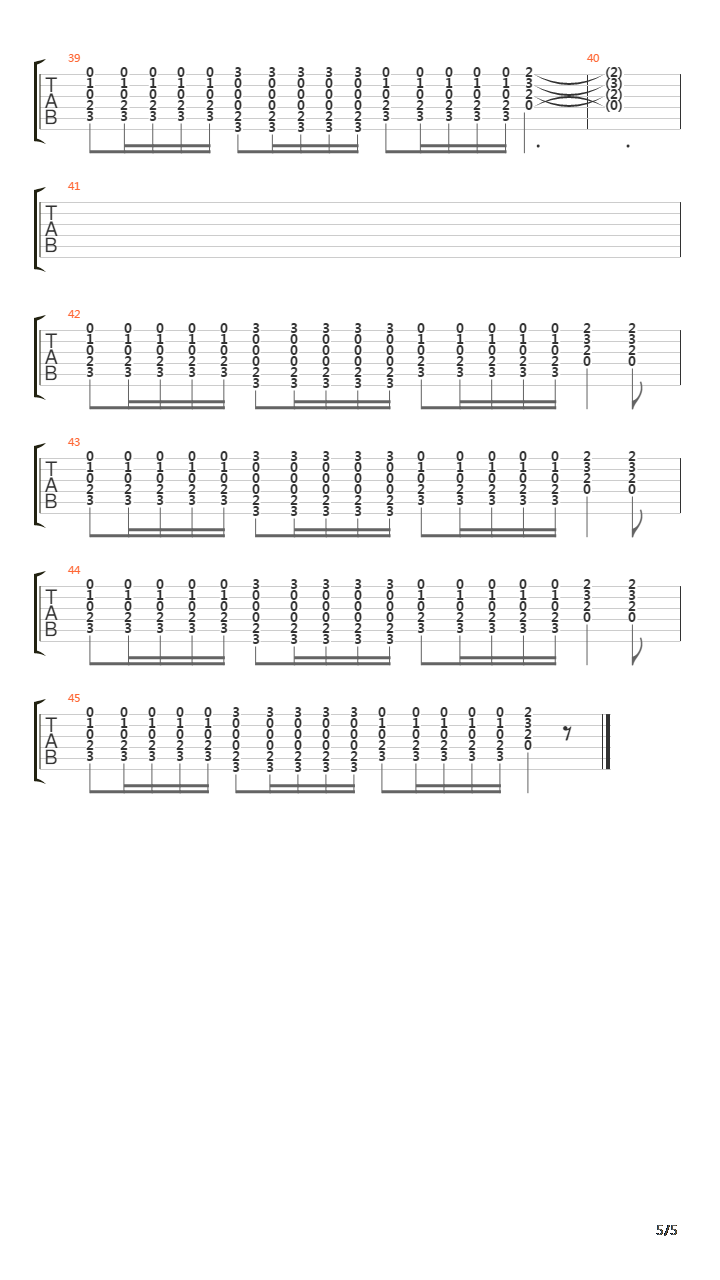 History吉他谱