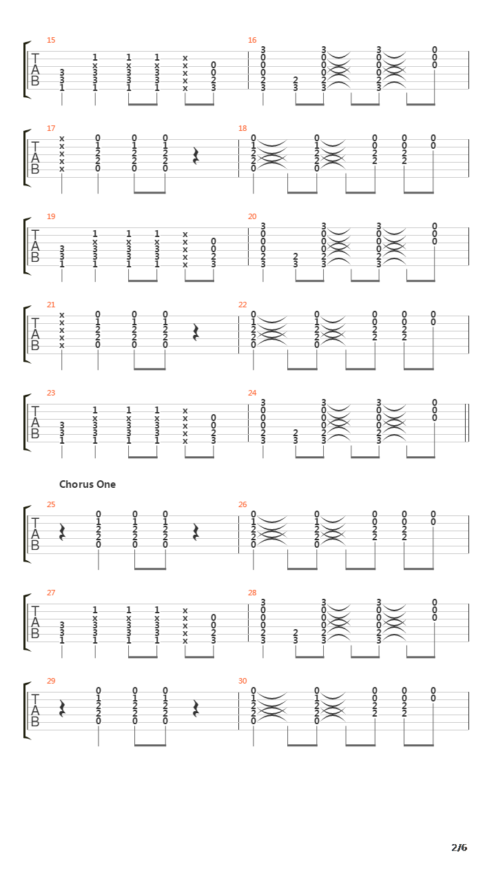 Pod吉他谱