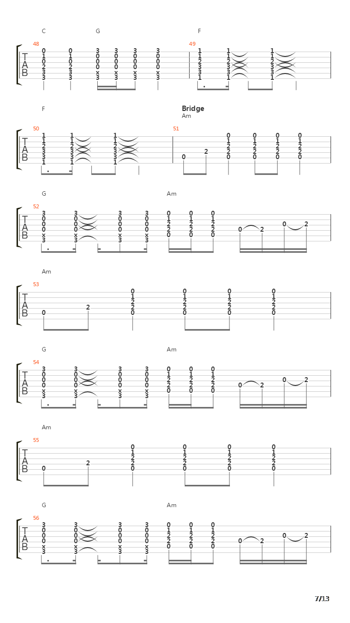 Tribute吉他谱